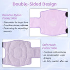 NEWGO Ice Pack for Knee Replacement Surgery, Reusable Gel Cold Pack Knee Ice Pack Wrap Around Entire Knee for Knee Injuries, Knee Ice Wrap for Pain Relief, Swelling, Bruises - Purple