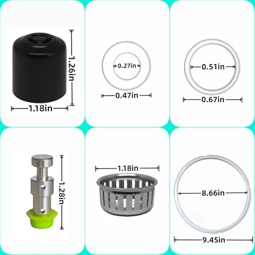 Lid Replacement Parts for Instant Pot Duo Nova 60, Ultra 60, Duo60-the Latest Version and Duo Plus 60-the Latest Version, 6 Qt Pressure Cooker Accessories