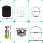Lid Replacement Parts for Instant Pot Duo Nova 60, Ultra 60, Duo60-the Latest Version and Duo Plus 60-the Latest Version, 6 Qt Pressure Cooker Accessories