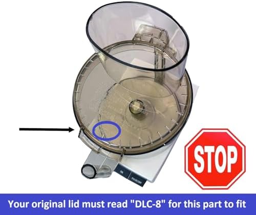 Large Pusher/Sleeve Assembly Replacement for Cuisinart DLC-018BGTX (DLC-018BGTX-1), for Cuisinart Food Processors