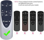 RF502A RF358A Replacement Remote Control for Tempur-Pedic Ergo or Ergo Extend Adjustable Bed Base JDLK.33.01.18 RF358A, JLDK.33.01.36, RF502A