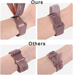 4 Pack Silicone Bands Compatible with Fitbit Versa 2 / Versa/Versa Lite/Versa SE, Classic Soft Straps Replacement Sport Wristbands for Women Men