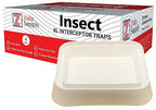 Zulu Supply Bed Bug Interceptors, Traps, Bedbug Monitor, Insect Detector for Bed Legs or Furniture (White XL 4-Pack)