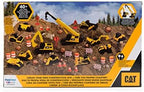 CAT Construction Toys, Little Machines Mega Set, 40-Piece Yellow Vehicles and Construction Site Accessories, Includes Dump Truck, Crane, Excavator, Bulldozer and more, for Kids and Toddlers Ages 3+