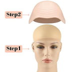 8 PCS Halloween Makeup Latex Bald Cap Think Bald Caps for Halloween Theme Party Cosplay for adults Women Men Bald Head Wig Cap Bald Hat Costume Accessory