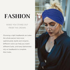 Tyfthui 8 Pack Wide Headbands for Women, Extra Large Head Wraps Hair Accessories for Women (Color E)