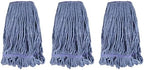Commercial Heavy Duty Mop Heads Replacement for Rubbermaid: 3 Packs Industrial Wet Mop Head for Floor Cleaning - Cotton Commercial Products Wet Mop Refills
