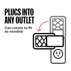 Dynatrap DT3007W Indoor Plug-in Flying Insect Trap for Flies, Fruit Flies, Moths, Gnats, and Other Flying Insects - 1 White Device + 2 Glue Cards