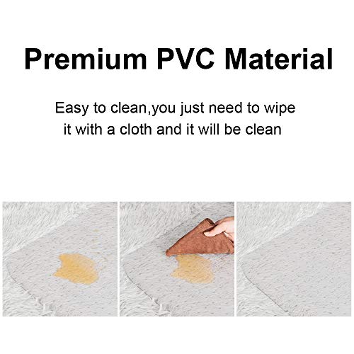 Azadx Carpet Floor Chair Mat for Low, Standard and No Pile Carpeted Floors - Plastic Desk Chair Mat for Easy Rolling - Durable Carpet Protector (30 x 48'' Rectangle)