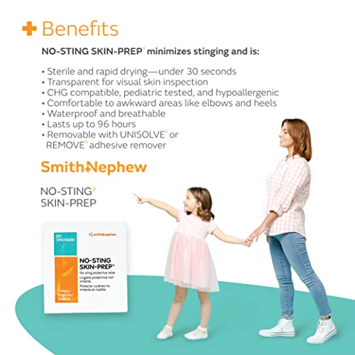 Smith & Nephew No-Sting Skin Prep Wipes 59420600 - Box of 50 (UN59420600)