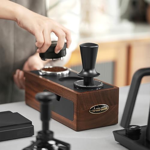 MHW-3BOMBER 54mm Espresso Tamper, 53.35mm Double Spring Coffee Loaded Tamper Tool, Compatible with 53mm/54mm Breville Portafilter, Self Leveling Espresso Hand Tampers, Espresso Accessories,T6000-OS