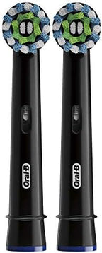 Oral-B CrossAction Electric Toothbrush Replacement Brush Head Refills, Black, 2 Count