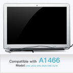Replacement Screen 13.3" for MacBook Air A1466 13-inch 2013 2014 2015 2016 2017 EMC 2632 EMC 2925 EMC 3178 Full LCD Screen Display Assembly（Silver）
