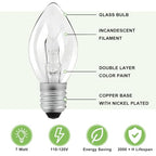 KILSACO Flea Trap Replacement Light Bulbs 14 Pcs - Warm Yellow Light Night Light Bulbs - 7W Incandescent Light Bulb for Flea Traps, Chandeliers, Christmas Light Strings, Night Lights