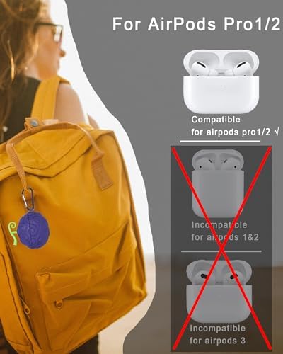 [2Pack] Fruit Cover for AirPods Pro Case Cute 2019,3D Cartoon Silicone Protective Accessories Set Kit for Devil Fruit for AirPods Pro 1st Generation Case for Boy Girl(Purple&Red Yellow Devil Fruit