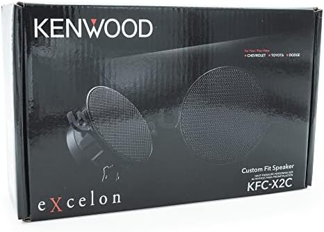 Kenwood eXcelon KFC-X2C 2.5-Inch Mid Range Factory Replacement Car Speakers, 120 Watts Max Power (Pair)