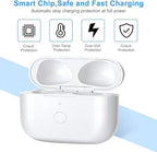 Charging Case Replacement Compatible with AirPods 3rd Generation, Wireless AirPods 3 Charger Case with Pairing Sync Button Without Earbuds, White