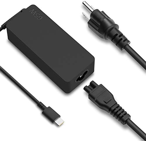65W 45W USB C Laptop Type C AC Power Adapter Charger Replacement for Lenovo Yoga 910 920 C630 C930 S940 Chromebook 300E 500E C330 C340 S330 ThinkPad L580 L590 E580 E585 etc.