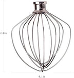 KN256WW 6 QT Wire Whip Stainless Steel for KitchenAid Stand Mixer Accessory Replacement, Egg Cream Stirrer, Cakes Mayonnaise Whisk
