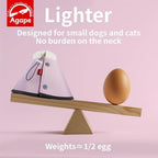 Agape Soft Cone for Cats & Small Dogs, Comfy Pet Cone to Stop Licking, Adjustable Cat E Collar Alternative After Surgery, Protective Elizabethan Collar for Pup & Kitty, Water Repellent Recovery Cone