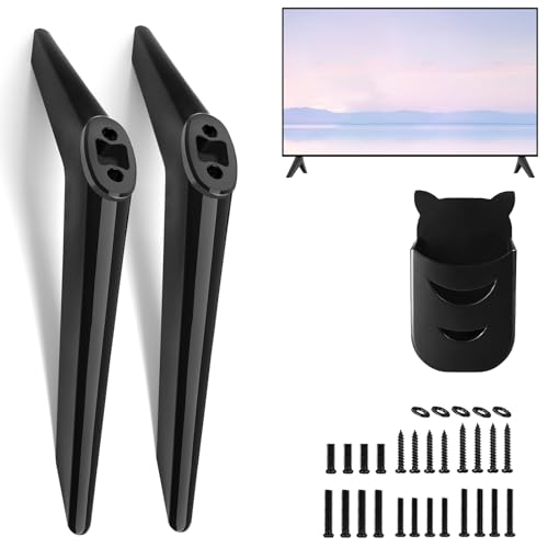 (Upgraded Version) TV Stand Base for TCL Roku TV Legs, Replacement for TCL 32" 40" 43" 49" 50" 55" 65" 32S359 32S355 40S355 43S455 50S525 55S435 65S455 Roku TV Legs Replacement for TCL TV with Screws