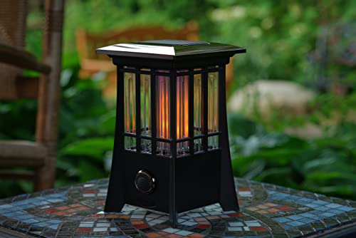 PIC Solar Flame Effect Patio Lantern Bug Zapper, ½ Acre Coverage, 2 Pack