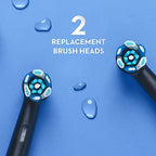 Oral-B iO Series 7 Electric Toothbrush with 2 Replacement Brush Heads, Black Onyx