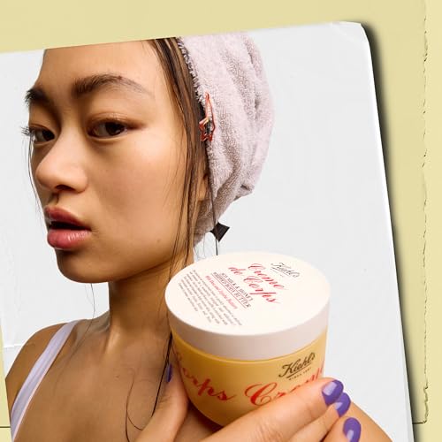 Kiehl's Creme de Corps Whipped Body Butter, Gentle Body Lotion that Nurtures and Moisturizes the Skin, Infused with Soy Milk and Honey, Provides Rich 24-Hour Hydration, For All Skin Types - 8 oz