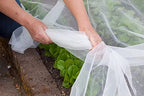 Agfabric Garden Netting 10'x50' Insect Pest Barrier Bird Netting for Garden Protection,Row Cover Mesh Netting for Vegetables Fruit Trees and Plants,White