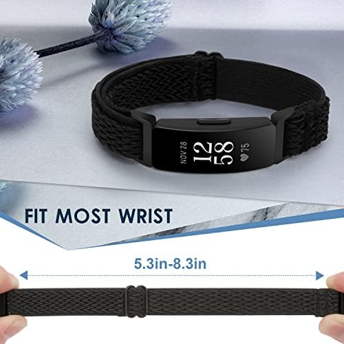 10 PACK Elastic Band Compatible with Fitbit Inspire/Fitbit Inspire HR/Fitbit Inspire 2,Adjustable Nylon Sport Replacement Wristband for Women&Men