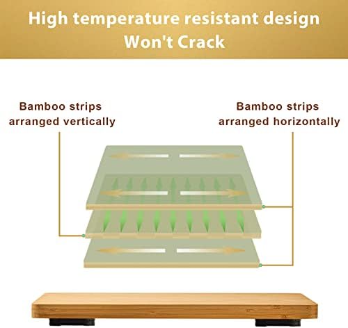 Cutting board Compatible with Breville BOV450XL Mini Smart Toaster Oven, Accessories for Countertop Oven, With Heat Resistant Non-Skid Silicone Feet, Creates Storage Space, Protects Cabinets Cupboard