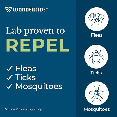 Wondercide - Flea and Tick Cat Collar - Flea, Tick, and Mosquito Repellent, Prevention for Cats - with Natural Essential Oils - Pet and Family Safe - Up to 4 Months Protection