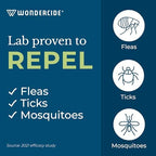 Wondercide - Flea and Tick Cat Collar - Flea, Tick, and Mosquito Repellent, Prevention for Cats - with Natural Essential Oils - Pet and Family Safe - Up to 4 Months Protection