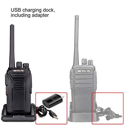 Retevis RT27 Walkie Talkies with Earpiece,Two Way Radios Rechargeable,USB Charging VOX Handsfree,2 Way Radio Long Range for Family Road Trip Camping Hiking Skiing(3 Pack)