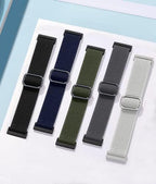 Adorve Compatible with Fitbit Versa 3 Bands/Fitbit Versa 4 Band/Fitbit Sense Bands for Men Women, Adjustable Stretchy Solo Loop Elastic Nylon Sport Strap for Smart Watch Replacement