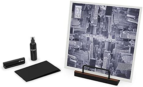 Victrola 3 Pack Turntable Replacement Needles for Various Victrola Record Players, White & 'The Kit' - A Vinyl Record Cleaning Kit, Doubles as a Record Stand