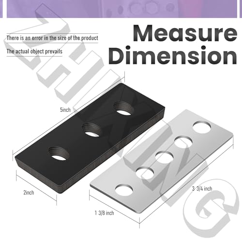 100% 304 Stainless Snow Blower Impeller Modification Kit, 3/8inch 4-Blade Universal - Modifies 2-Stage Machine Including Installation Hardware, Repeated and Use Durable in Various Conditions