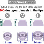 6 Pairs Galaxy Buds 2 Pro Ear Tips Buds Eartips, S/M/L Replacement Soft Silicone Rubber Flexible Gel Earbuds Earplug Fit in Case Accessories Compatible with Samsung Galaxy Buds 2 Pro - Bora Purple