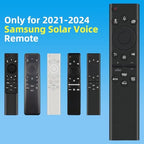 for Samsung TV Remote Replacement with Solar Charging and Voice Control, for 2021-2024 Samsung Remote Control for Smart TV Frame Crystal QLED QLED 4K 8K TVs. 2-Year Full Warranty.