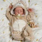 BABESIDE Lifelike Reborn Baby Dolls Boy - 17-Inch Baby Soft Body Realistic-Newborn Baby Doll Full Body Vinyl Real Life Baby Dolls with Toy Accessories