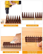 Mjokoj Bird Spikes, 20 Pack Anti Bird Spikes, Bird Spikes for Pigeons and Other Small Birds, Pigeon Spikes for Garden Fence and Wall