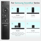 Sound-bar-Remote-for-Samsung Soundbar Speaker System, Replacement Surround Sound Remote Control for Samsung Audio Home Theater