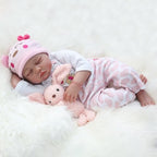 Reborn Baby Dolls Girl - 22 Inch Soft Cloth Body Newborn Girl Doll, Realistic Sleeping Baby Doll That Look Real for Kids Age 3+