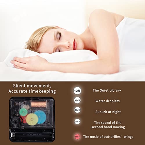 Warminn 12 Inch Glow in the Dark Wall Clock, Silent Non-Ticking, Battery Operated, Easy to Read, Ideal for Elderly or Visually Restricted