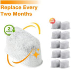 2Pack Reusable Coffee Filter Replacement and 10Pack Charcoal Water Filters Compatible with Cuisinart Coffee Maker