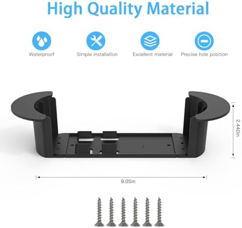 XLTTYWL Starlink Ethernet Cable Caddy, Starlink Mounting Kit ABS Stability Starlink Gen 3 Cable Management Accessories for StarLink Cable and Starlink V2 Ethernet Adapter(Black)