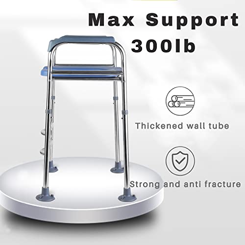 Raised Toilet Seat with Arms, 22in Width, Height Adjustable, Reinforced and Anti-Skid Design, Commode Chair and Safety Frame for Most Toilets，Bathroom Assist Frame for Elderly, Handicap【Widen】