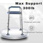 Raised Toilet Seat with Arms, 22in Width, Height Adjustable, Reinforced and Anti-Skid Design, Commode Chair and Safety Frame for Most Toilets，Bathroom Assist Frame for Elderly, Handicap【Widen】