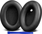 SOULWIT Replacement Earpads for Sony WH-1000XM4 (WH1000XM4) Headphones, Ear Pads Cushions with Noise Isolation Foam, Added Thickness, Without Affecting Sensor - Black