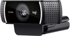 Logitech C922x Pro Stream Webcam 1080p HD Camera for Streaming and Recording at 60 FPS Background Replacement Technology (Renewed)